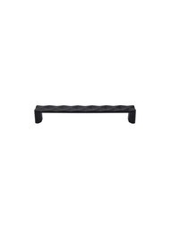 Quilted Cabinet Pull 6 5/16 inch Center-to-Center in Flat Black.